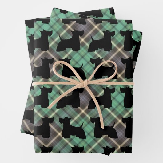 Scottish Terrier Wrapping Paper Sheets Geschenkpapier Set (Beispiel)