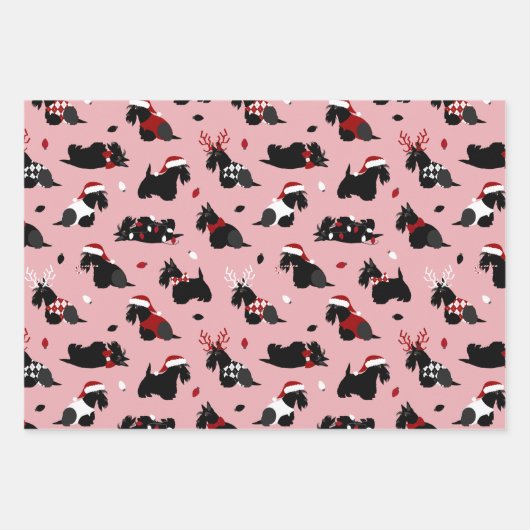 Scottish Terrier Wrapping Paper Sheets Geschenkpapier Set (Vorderseite 2)