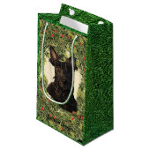Scottish Terrier Wreath Kleine Geschenktüte (Vorderseite Schrägansicht)