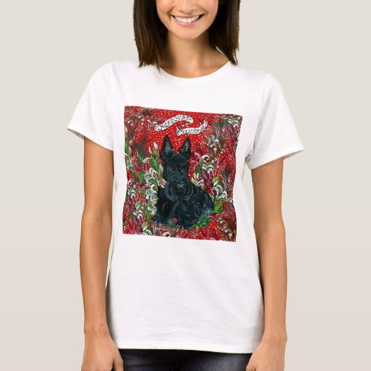 Scottish Terrier Xmas T-Shirt (Vorderseite)