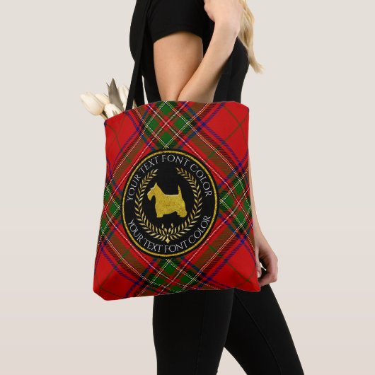 Scottish-Terrierringside-StewartTartan Tasche (Von Nahem)