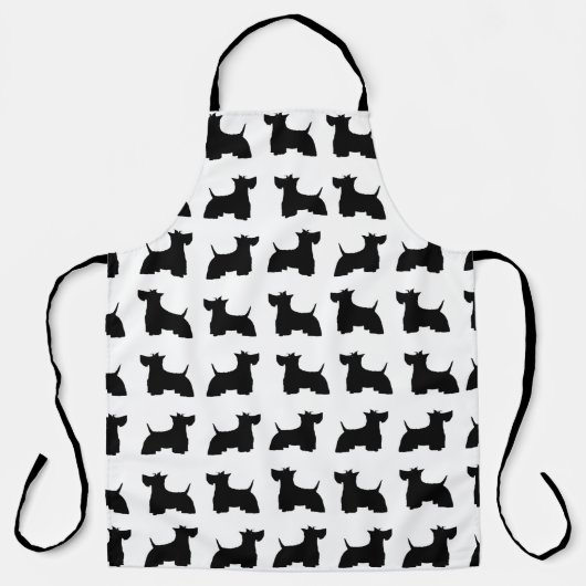 Scottish Terriers Allover Print Schürze (Vorderseite)