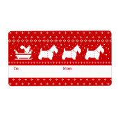 Scottish Terriers Christmas Sleigh Holiday (Vorne)