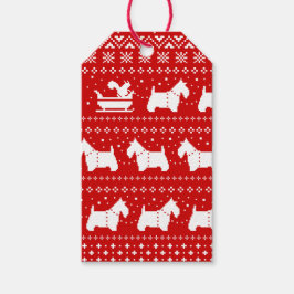 Scottish Terriers Christmas Sleigh Holiday Geschenkanhänger
