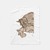 Scottish Terriers Fleecedecke (Vorderseite)