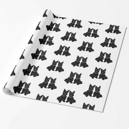 Scottish Terriers Geschenkpapier (Ungerollt)