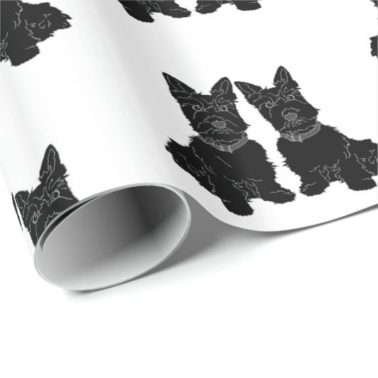Scottish Terriers Geschenkpapier (Rolleneckpunkt)