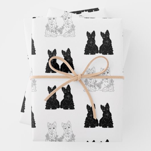 Scottish Terriers Geschenkpapier Set (Beispiel)