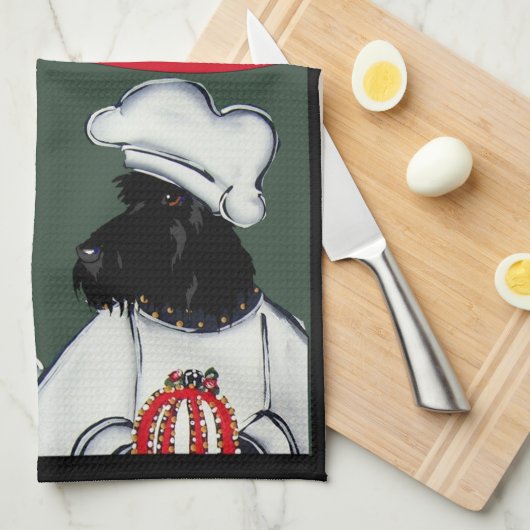 Scottish Terriers Geschirrtuch (Viertel Falte)