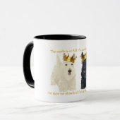 Scottish Terriers Happy Thoughts Tasse (Vorderseite Links)