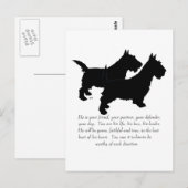 Scottish Terriers Keepake - MALE Hunde Postkarte (Vorne/Hinten)