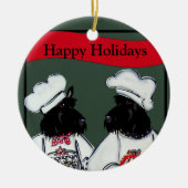 Scottish Terriers Keramik Ornament (Vorne)