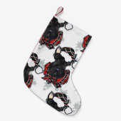 SCOTTISH TERRIERS KLEINER WEIHNACHTSSTRUMPF (Vorderansicht (hängend))