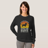 Scottish Terriers Make Me Happy Clothes Scottish T T-Shirt (Vorne ganz)