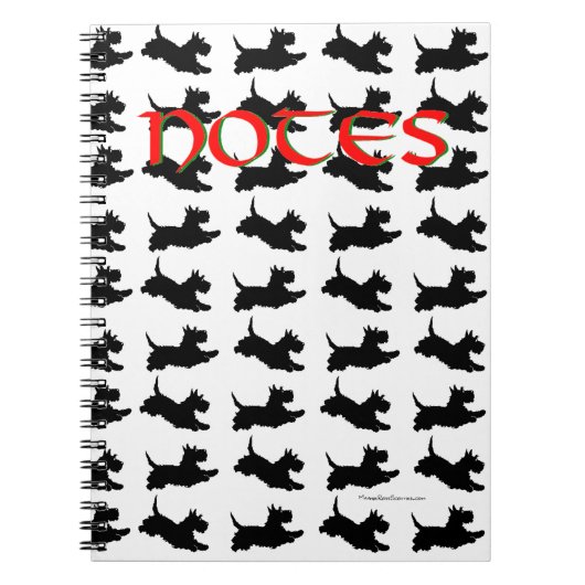 Scottish Terriers Notizblock (Vorderseite)