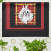 Scottish Terriers Teetuch Geschirrtuch (Gefaltet)