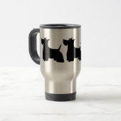 Scottish Terriers Travel Mug Reisebecher (Vorderseite Links)