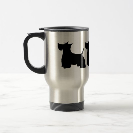 Scottish Terriers Travel Mug Reisebecher (Links)