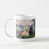 Scottish Terriers (Two-BW) - By the Seine Kaffeetasse (Links)