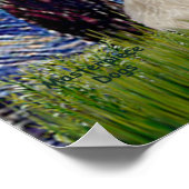 Scottish Terriers (Two-BW) - Starry Night Poster (Ecke)