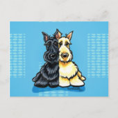 Scottish Terriers Two Postkarte (Vorderseite)