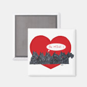 Scottish Terriers Valentine Magnet (Vorderseite/Rückseite)