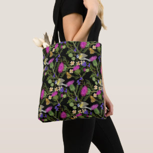 Scottish Thistle Cottagecore Pattern Tasche