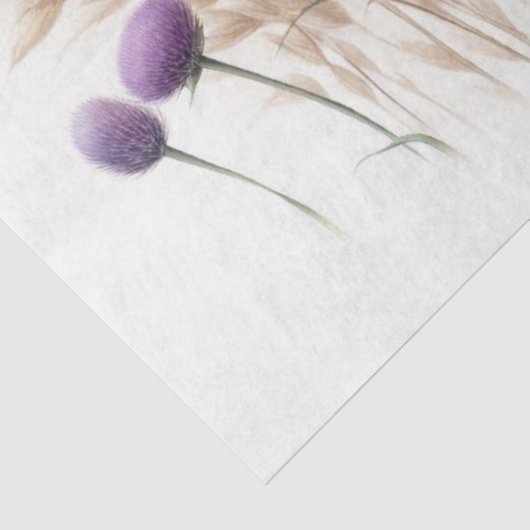 Scottish Thistle Decoupage Tissue Paper Seidenpapier (Ausschnitt)