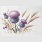 Scottish Thistle Decoupage Tissue Paper Seidenpapier (Vorderseite)