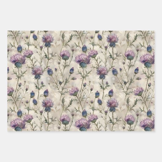 Scottish Thistle Design Geschenkpapier Set (Vorderseite 2)
