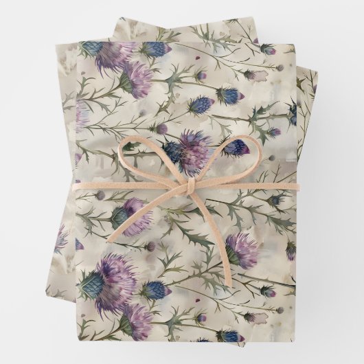 Scottish Thistle Design Geschenkpapier Set (Beispiel)