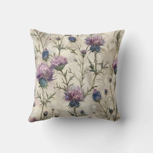 Scottish Thistle Design Kissen (Rückseite)