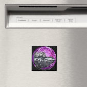 Scottish Thistle & Edinburgh Castle Magnet (In Situ (Geschirrspüler))