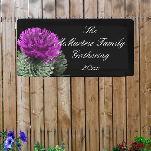 Scottish Thistle Family Ansammlung Banner