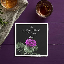 Scottish Thistle Family Ansammlung Serviette