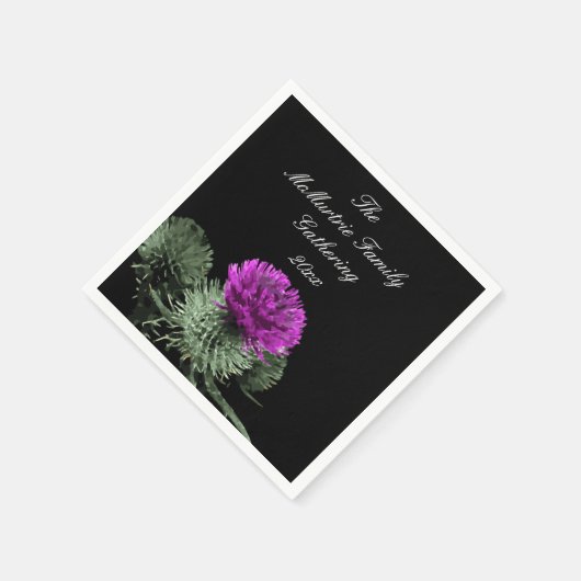 Scottish Thistle Family Ansammlung Serviette (Ecke)
