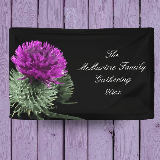  Scottish Thistle Family Gathering Banner