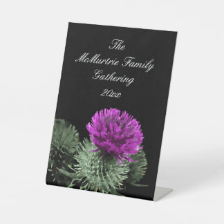  Scottish Thistle Family Gathering Sockelschild