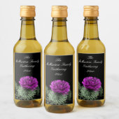  Scottish Thistle Family Gathering Weinetikett (Flaschen)