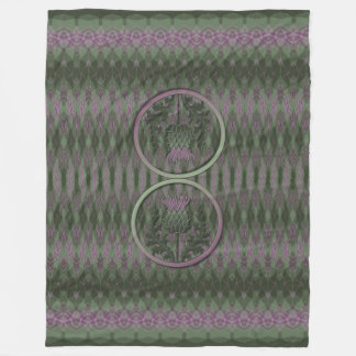 Scottish Thistle Fleecedecke