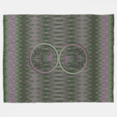 Scottish Thistle Fleecedecke (Vorderseite (Horizontal))