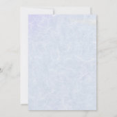 Scottish Thistle Floral Wedding Einladung (Rückseite)