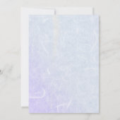 Scottish Thistle Floral Wedding Probe Dinner Einladung (Rückseite)