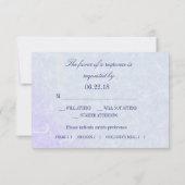 Scottish Thistle Floral Wedding RSVP (Rückseite)