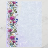 Scottish Thistle Floral Wedding Stationery (Vorderseite)