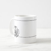 Scottish Thistle Graphic Kaffeetasse (Vorderseite Links)
