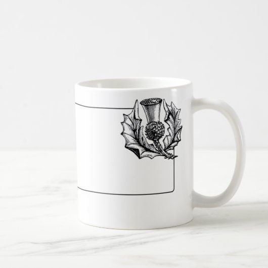 Scottish Thistle Graphic Kaffeetasse (Rechts)