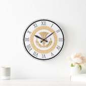 Scottish Thistle Große Wanduhr (Zuhause)