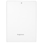 Scottish Thistle Heart Watercolor Klemmbrett (Rückseite)