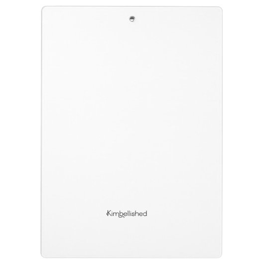 Scottish Thistle Heart Watercolor Klemmbrett (Rückseite)